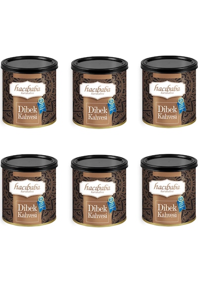 Hacıbaba Dibek Kahvesi Teneke Kutu 100 Gr X 6 Adet Öğütülmüş
