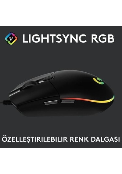 Logitech G G102 LIGHTSYNC RGB Aydınlatmalı 8.000 DPI Kablolu Oyun