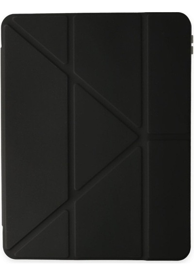 Samsung Galaxy Uyumlu Tab A8 10.5 Sm-x200 Kılıf Kalem Bölmeli Trifolding Silikon Case Kılıf