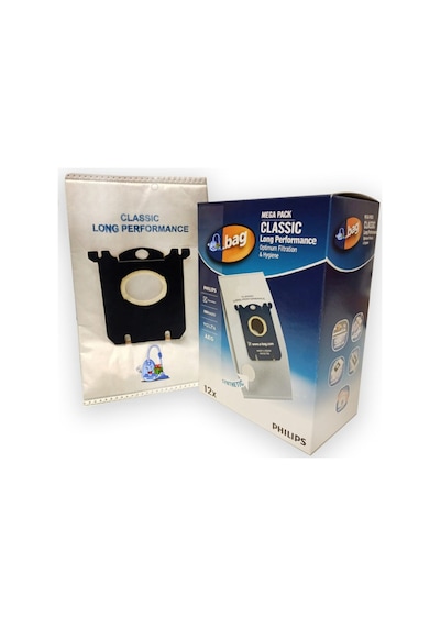 Philips Uyumlu S-Bag Süpürge Mega 12'Li Paket Toz Torbası