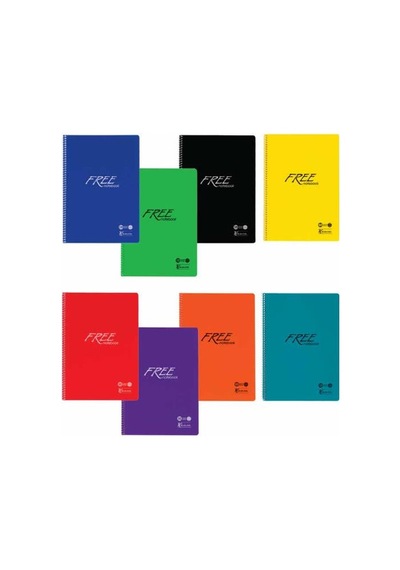 Keskin Color Free Defter A4 160 Yaprak Spiralli Plastik Kapak Çizgili 1 Adet