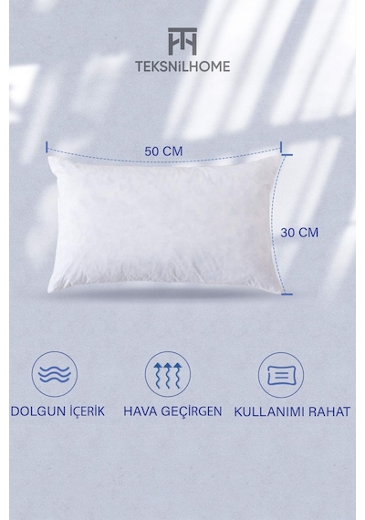 2 Adet Kırlent İç Yastık Boncuk Silikon 5 Ebat Premıum Koltuk Dekor Yastığı 43 x 43