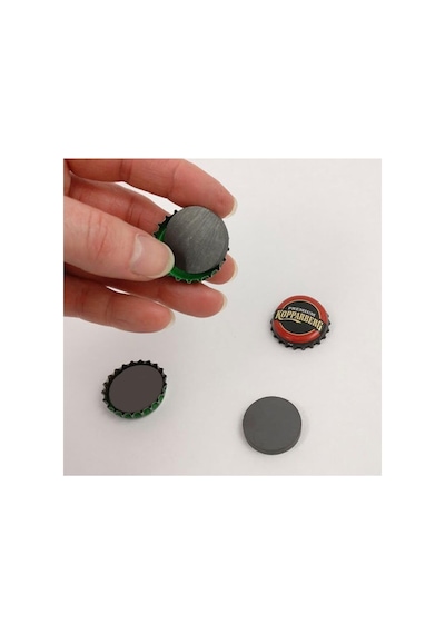 Dünya Magnet 200 Adet 20x3 Büyük Yuvarlak Ferrit Mıknatıs -kokulu Taş-nişan Süsleme Mıknatısı 2