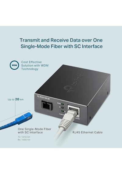 Tp-link Tl-fc311b-20, Gigabit Wdm Media Dönüştürücü