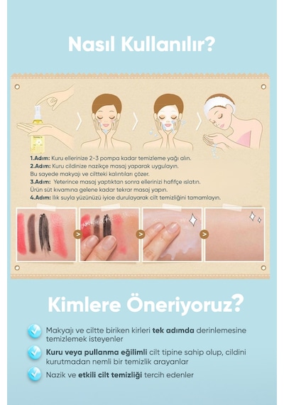 Yasemin Özü İçerikli, Nemlendirici Makyaj Temizleme Yağı A'pıeu Jasmine Cleansing Oil Moist 49769815