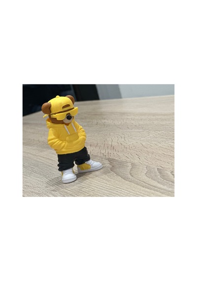 Kapüşonlu Ayı Figürü 10cm