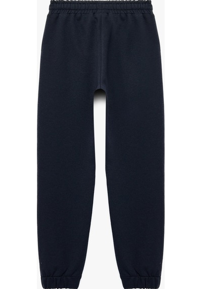 Koton Beli Lastikli Cepli Basic Jogger Eşofman Altı Lacivert 7wkb40035tk