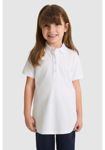 U.s. Polo Assn. Kız Çocuk Beyaz Tişört Basic 50328218-vr013
