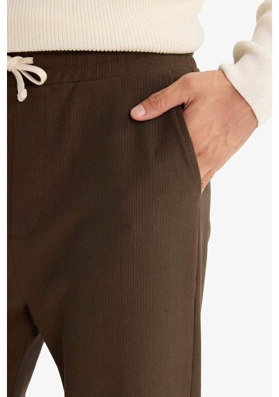 Defacto Regular Fit Beli Bağcıklı Eşofman Altı F0309ax25aubn595 Kahve-bn595