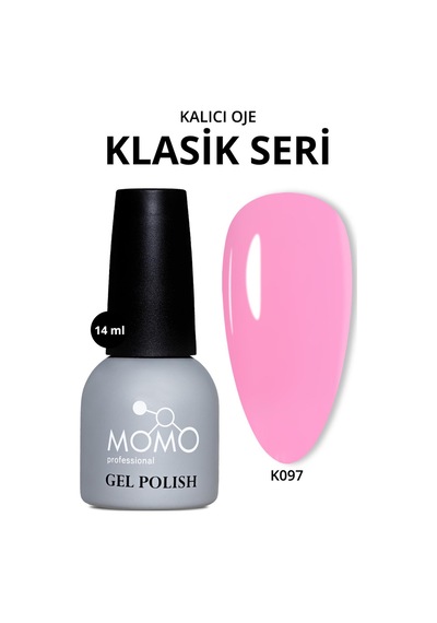 Momo Professional Kalıcı Oje K097 Soğuk Gülpembe 14 ML
