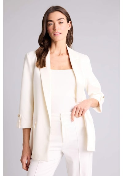 Defacto - Oversıze Basıc Blazer Ceket C3215AX26SM Beyaz