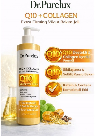 Q10 Coenzyme + Collagen İçeren , Sıkılaştırıcı, Toparlayıcı Ve Canlandırıcı Selülit Jeli