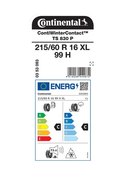 Continental 215/60 R16 99H XL TS830 Kış Lastiği 2025