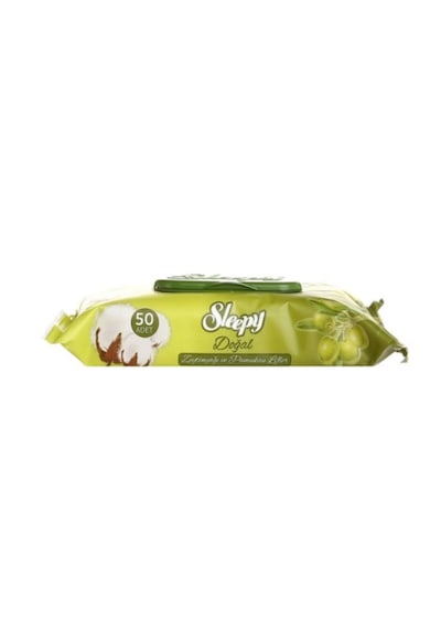 Sleepy Zeytinyağlı & Pamuklu Islak Mendil 50'li