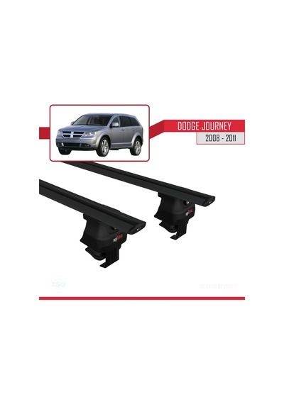 Dodge Journey 2008-2011 Arası İle Uyumlu Ace-4 Ara Atkı Tavan Barı Siyah