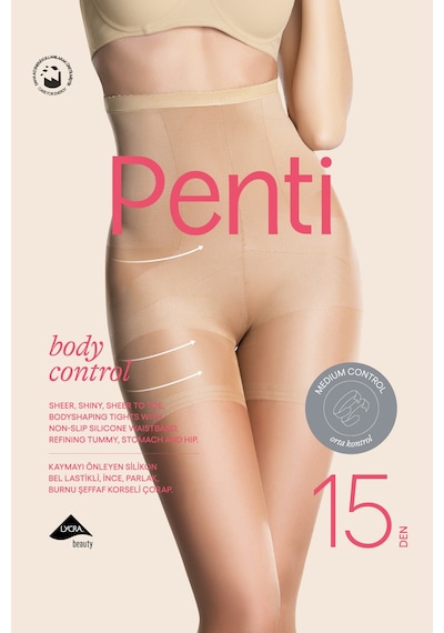 Penti Body Control Siyah Külotlu Çorap