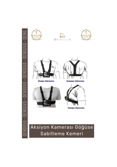 Kamerakemeri Aksiyon Ayarlanabilir Kayış Sabitleyici Aparat Dinamik Kamerası Göğüse Sabitleme Kemer Çok Renkli
