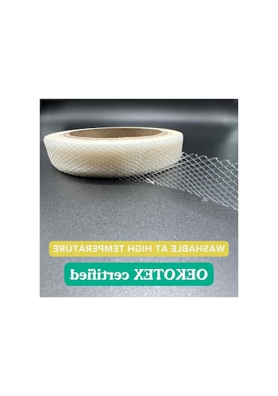Oeko-tex Belgeli Ütü Bandı, 20 M Uzunluk, 2 Cm Genişlik, Çok Amaçlı Kullanım İçin 165-Koyu Yeşil
