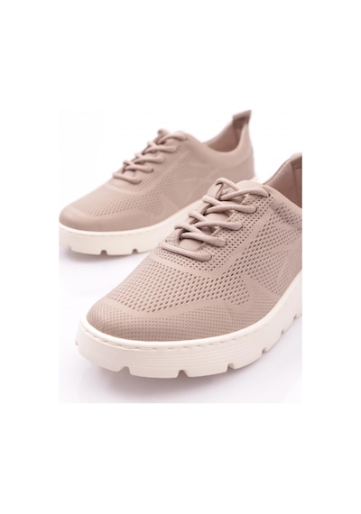 Dgn 25219 Kadın Bağcikli Sneaker Ayakkabi Silver Gri
