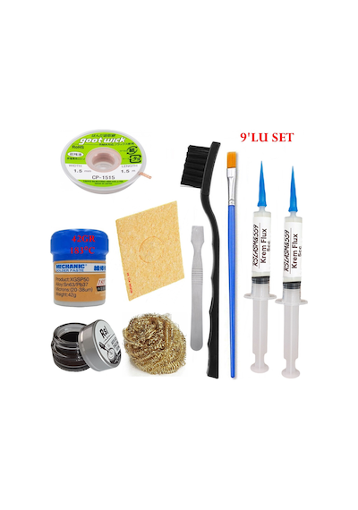 Mechanic Krem Lehim 183 C 42gr Havya Uc Temizleyici Flux Lehim Toplama Cp-1515 Lehim Emme Teli Spatula Seti01