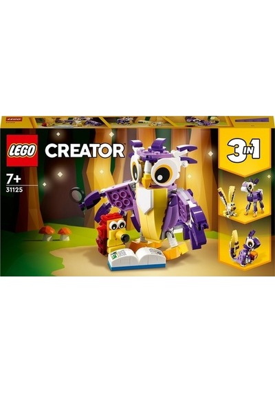 LEGO® Creator 3’ü 1 arada Fantastik Orman Yaratıkları 31125 7+ Yaratıcı Oyuncak Yapım Seti - 175 Parça