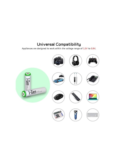 I-gen B181 4 Adet Aa 2700 Mah Şarjlı Kalem Pil + 4 Adet Aaa 900 Mah Şarjlı İnce Kalem Pil 1.2v Nı-mh