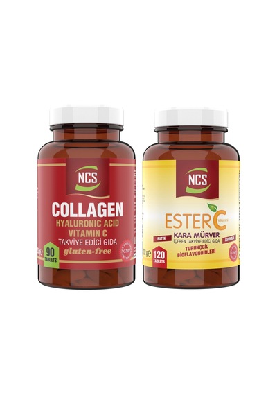 Ncs Hidrolize Collagen Hyaluronic Acid 90 Tablet + Ncs Ester C Vitamini 120 Tablet