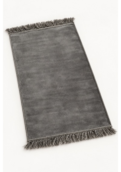Düz Velur Kadife Seccade 70x110 Cm Antrasit