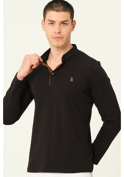 V4009 Dewberry Erkek Sweatshırt Siyah