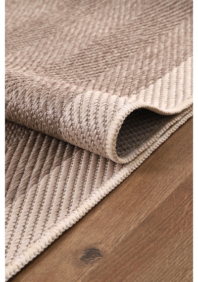 Elit Premium Sisal Jut Halı 1405 Hav Ve Toz Yapmaz Bordürlü Halı Bej-krem Bej - Krem