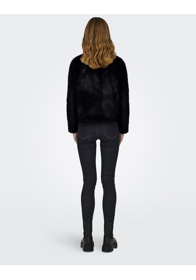 Only Onlnewvıda Faux Fur Jacket Cc Otw Siyah 001