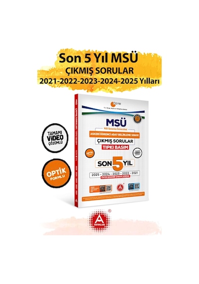 Son 5 Yıl Msü Çıkmış Sorular-tıpkı Basım-bire Bir Ösym-tamamı Video Çözümlü