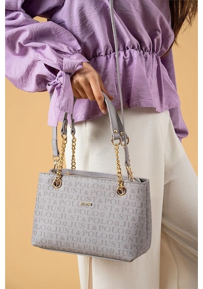Just Polo Kadın El Ve Omuz Çantası 2181mh Gri 48629383