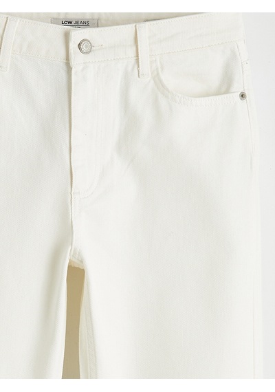 Lcw Jeans Beyaz Slim Fit Kadın Jean Pantolon