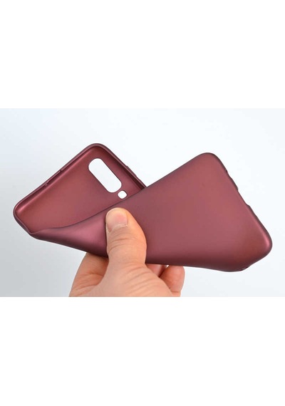 Galaxy A70 Kılıf Zore Premier Silikon Kapak Kırmızı