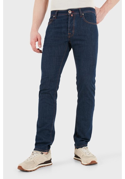 Jacob Cohen Pamuklu Slim Fit Normal Bel Dar Paça Jean Erkek Kot Pantolon Jum Qe004 034 S3735 R2 100d Lacivert