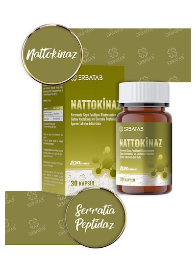 Erbatab Nattokinaz Takviye Edici Gıda 30 Kapsül