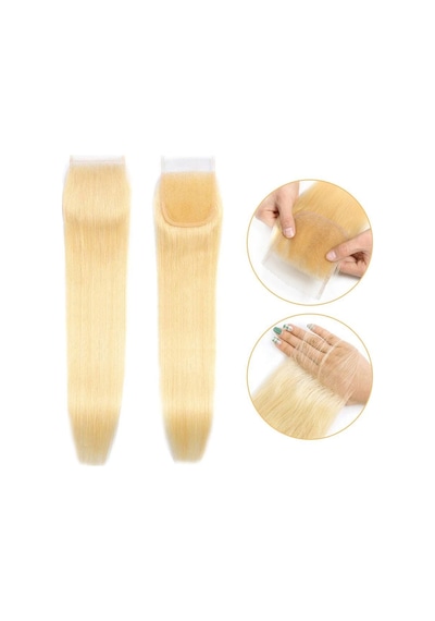 Peruk Tepesi Platin Renk Closure 18inch - Zmff-713973 Renkli