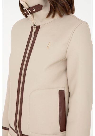 U.s. Polo Assn. Kadın Ekru Deri Mont-kaban 50297261-vr019 Ecru
