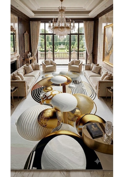 Luxury Bambu Organik Pamuk Dokulu Deluxe Pufy Halı Bambu Kumaş Pamuk Kaymaz Taban 4mm Süngerli Premium Solmaz Baskı Leke Tutmaz Yıkanabilir Salon Oturma Odası Yatak Odası Halısı Modernn Açık Beyaz