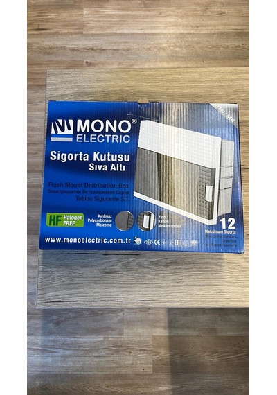 12li Sıva Altı Sigorta Kutusu Halogen Free Mono