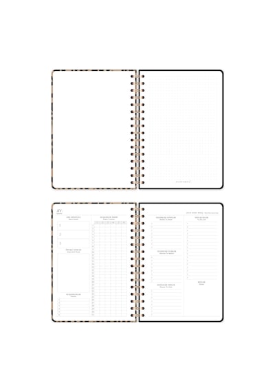 A5 Spiralli Süresiz Planlayıcı Ajanda Leopar - 15x21 Leopar