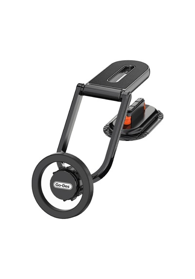 Go Des Gd-hd275 Magnetik M-safe Uyumlu 360 Dönebilen Düz Zemin Araç Telefon Tutucu Siyah