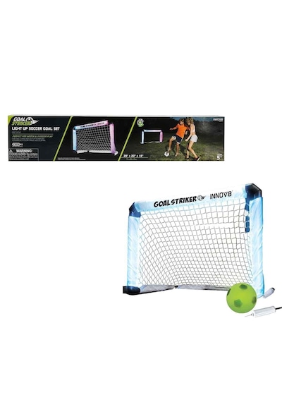 Led Işıklı Çocuk Futbol Kalesi 71x50x45 Mini Gece Parlayan Şut Antrenman Oyuncağı