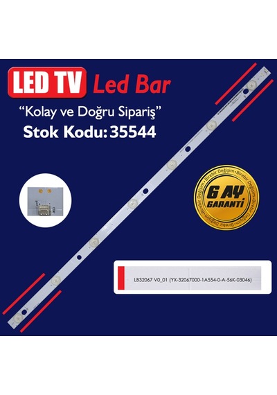 Philips Uyumlu 32Phk4100/12 Gj-2K15D2 Lb32067 V01  Led Bar Takımı
