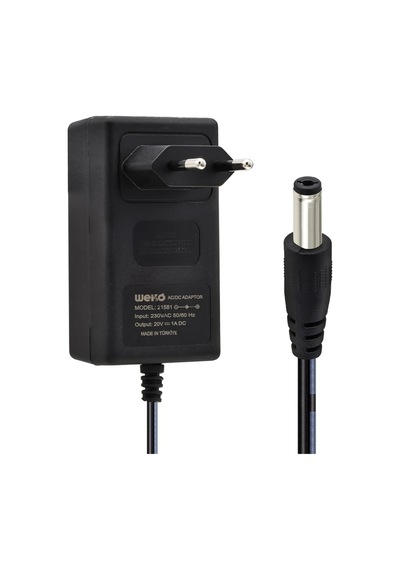 Ayt Weko 20 Volt 1 Amper 5.5 2.5 Uçlu Yerli Üretim Priz Tipi Adaptör