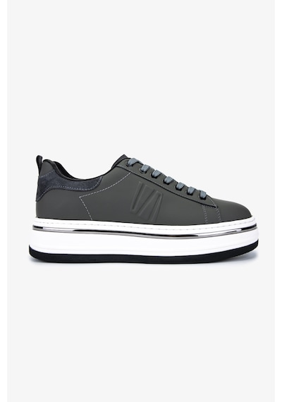 Valmenti Erkek Hakiki Deri Gri Sneakers & Spor Ayakkabı 381 21618 Erk Ayk Y25 Grı Gri