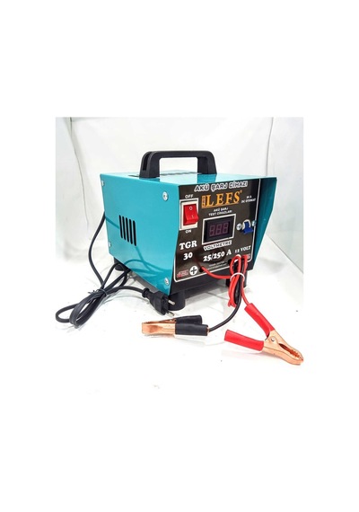 Akü Şarj Cihazı Redresör 12 Volt 30 Amper Dijital Göstergeli 250 Ampere Kadar Şarj