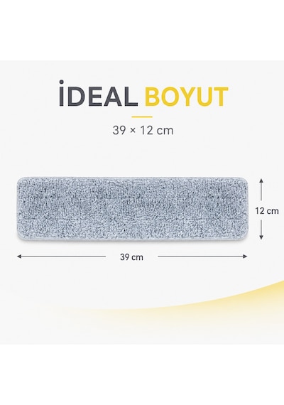 Vusıgn Vs1420 Düz Mop Uyumlu Yüksek Emici Paspas Bezi 39 12 Cm
