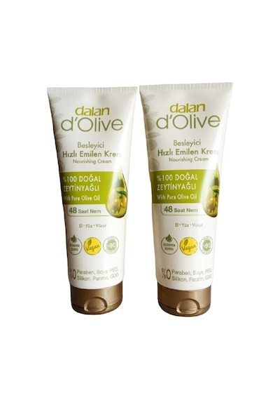D'olive Zeytinyağlı Bes.hızlı Em.krem 250ml 2 Adet